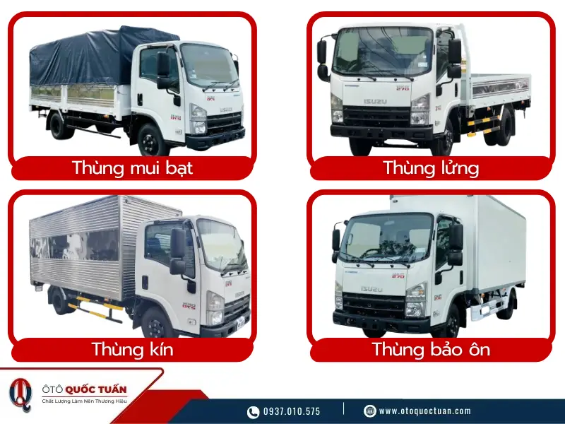 Các loại thùng xe tải