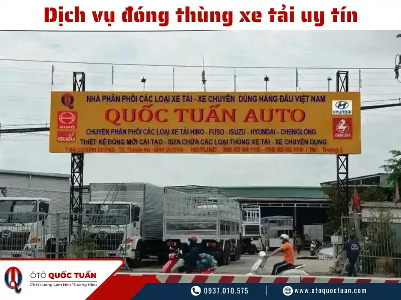 Dịch vụ đóng thùng xe tải tại Bình Dương