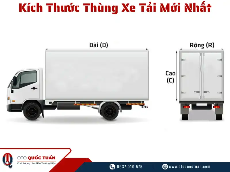 Kích Thước Thùng Xe Tải Các Loại Và Quy Định Thùng Xe 6 Kích thước thùng xe tải