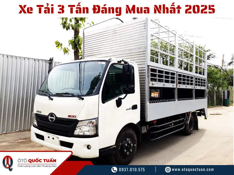 Tổng Hợp Các Dòng Xe Tải 3 Tấn Giá Rẻ Đáng Mua Nhất Hiện Nay 2025 5 xe tai 3 tan 11