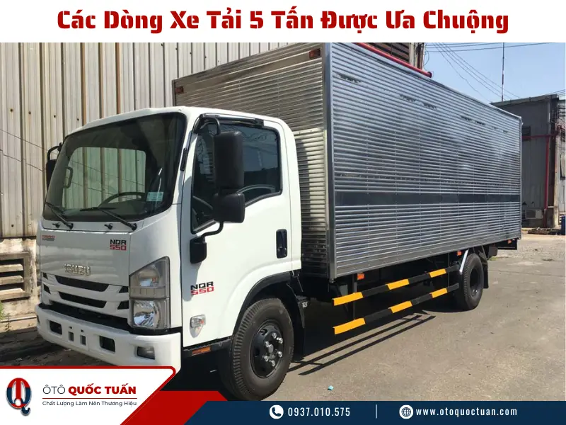 Các Dòng Xe Tải 5 Tấn Được Ưa Chuộng Nhất Năm 2025 3 xe tai 5 tan